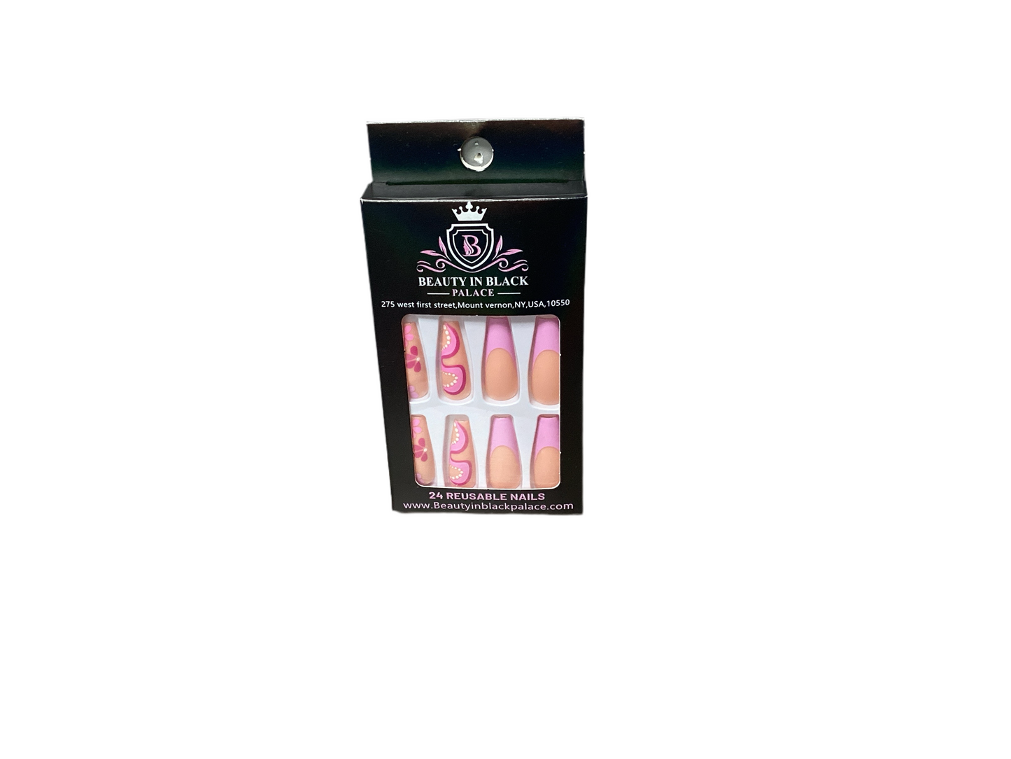 Beauty In Black Palace Press On Nails Reusable