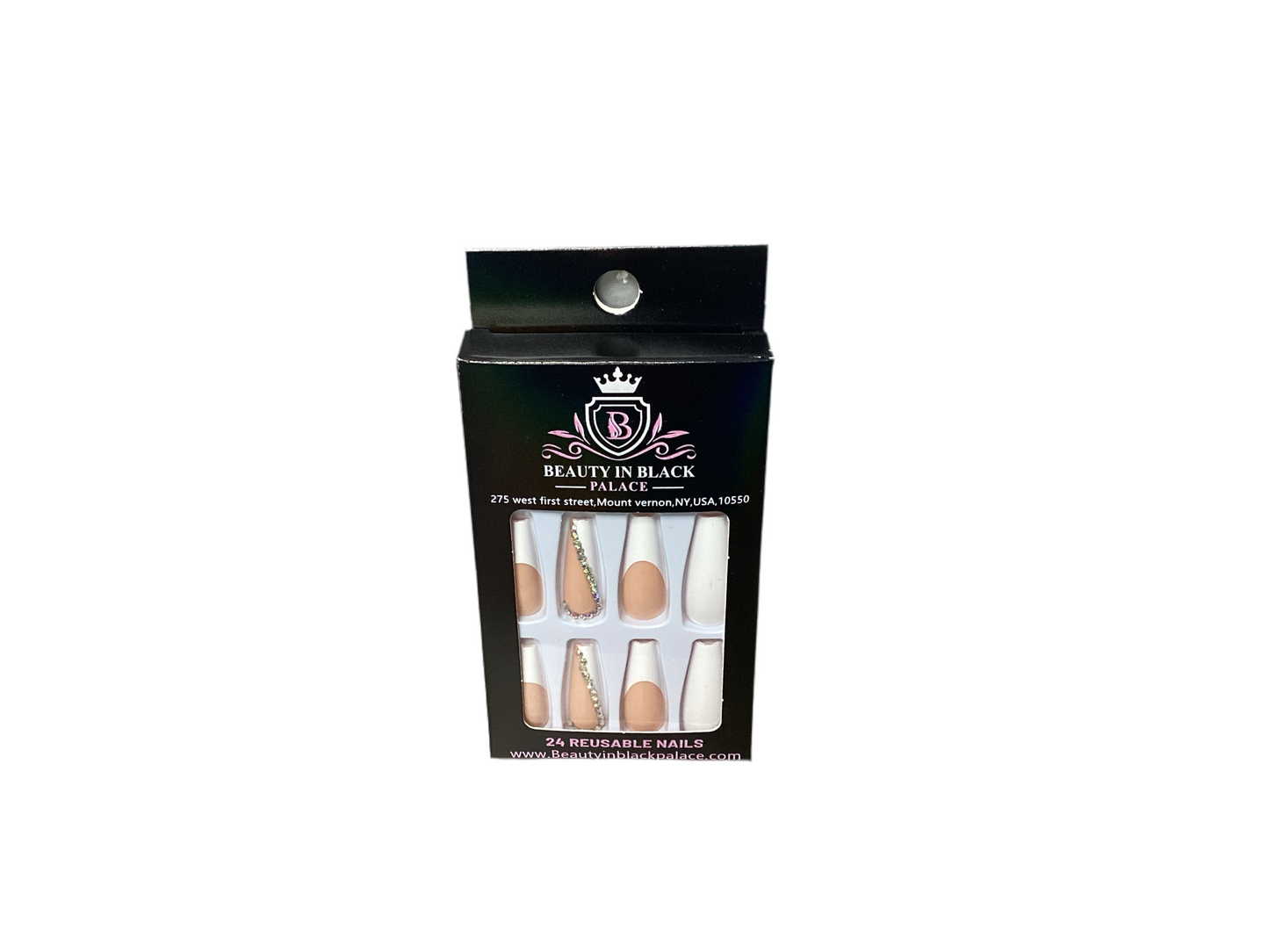 Beauty In Black Palace Press On Nails Reusable