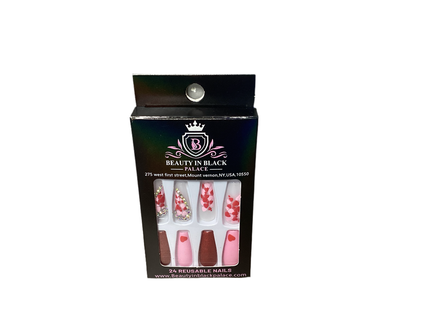 Beauty In Black Palace Press On Nails Reusable