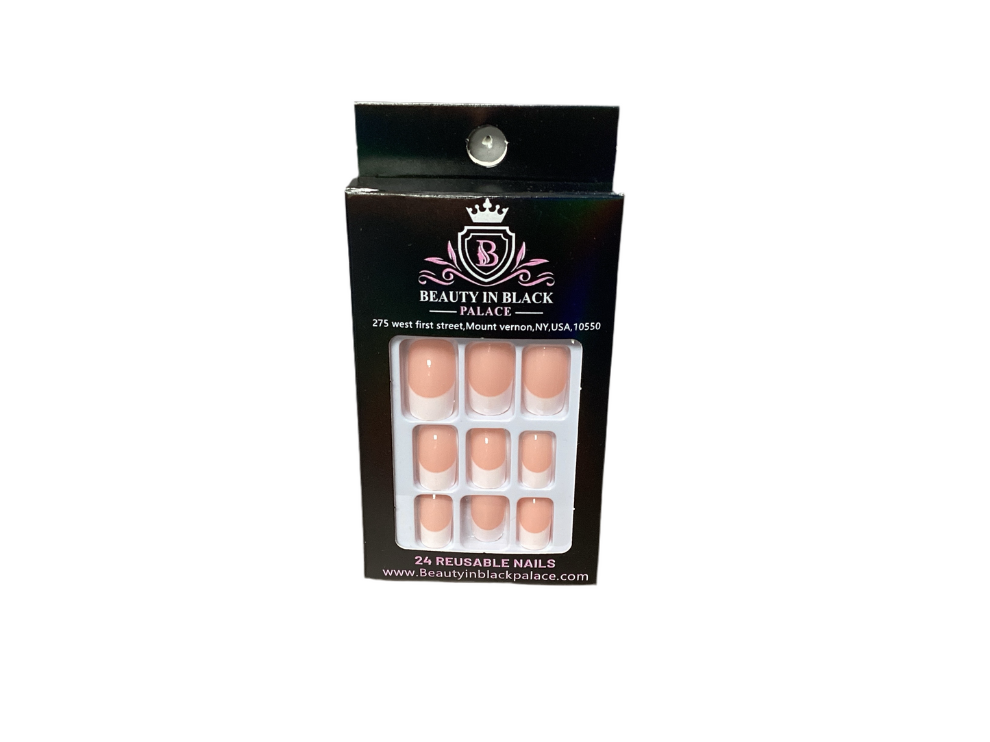 Beauty In Black Palace Press On Nails Reusable