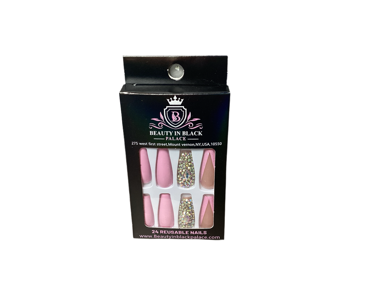 Beauty In Black Palace Press On Nails Reusable