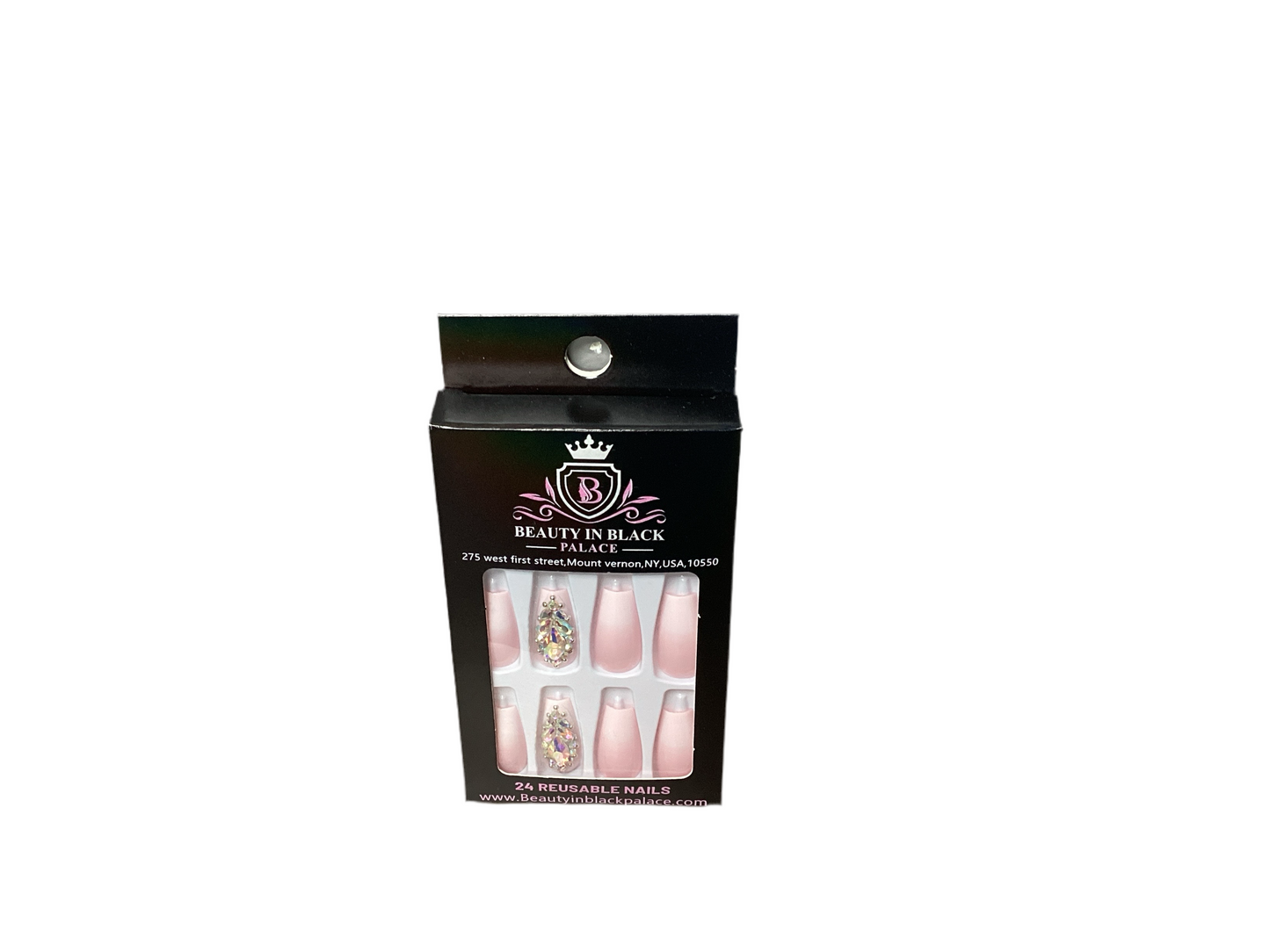 Beauty In Black Palace Press On Nails Reusable