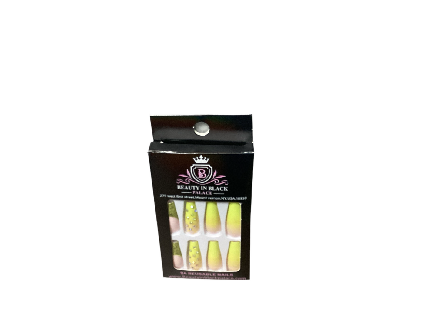 Beauty In Black Palace Press On Nails Reusable