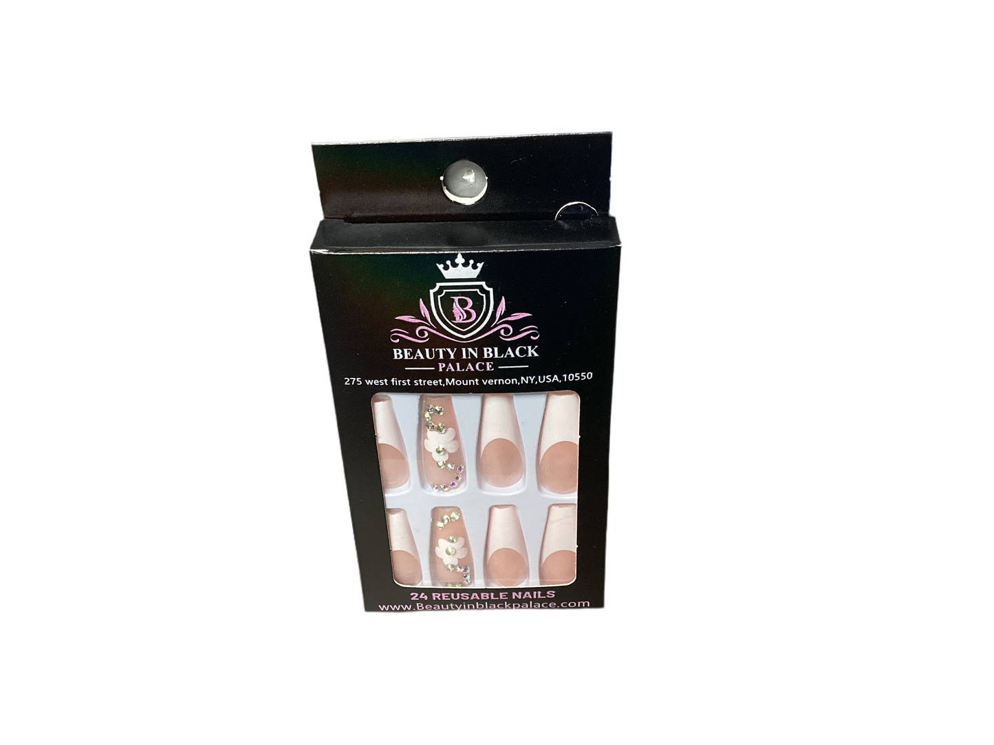 Beauty In Black Palace Press On Nails Reusable