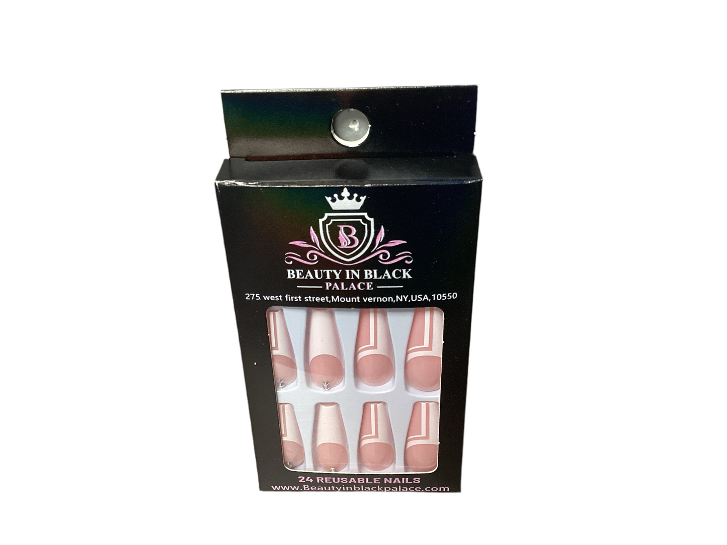 Beauty In Black Palace Press On Nails Reusable