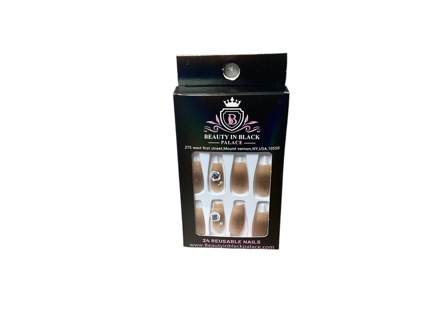 Beauty In Black Palace Press On Nails Reusable
