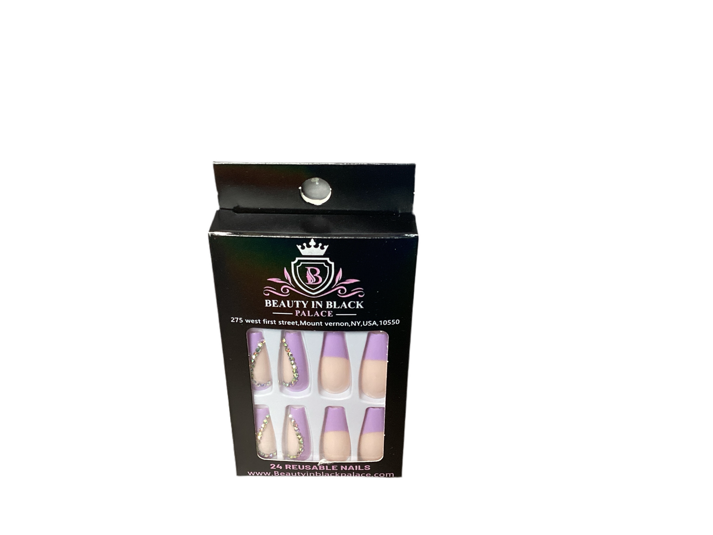 Beauty In Black Palace Press On Nails Reusable