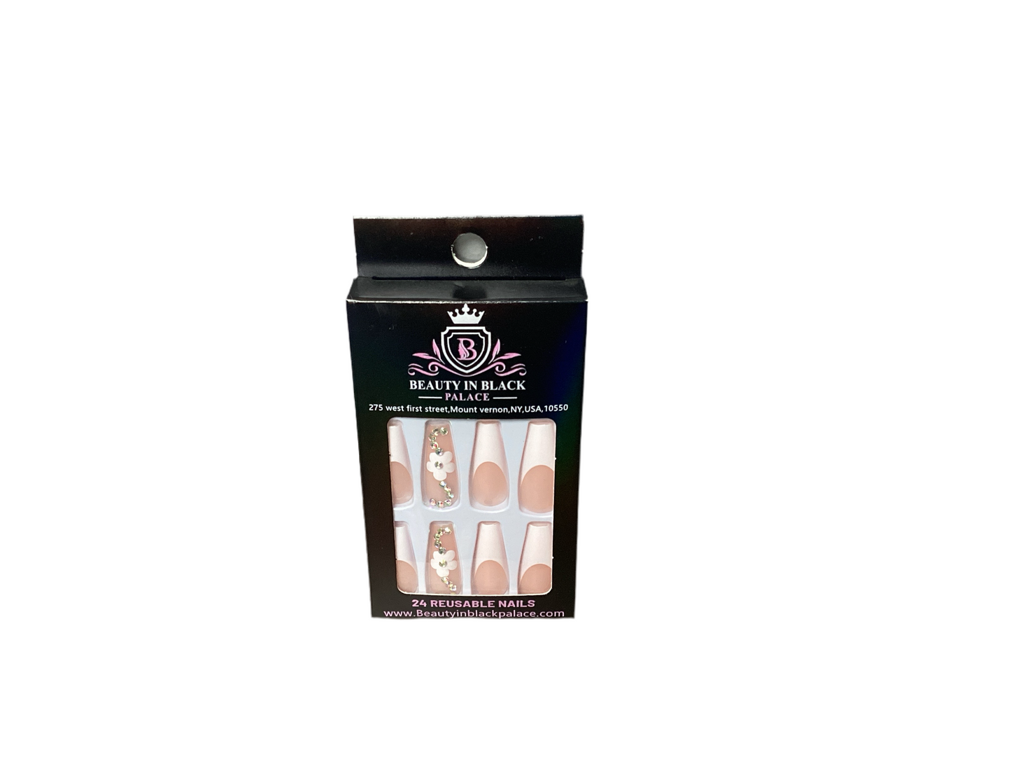 Beauty In Black Palace Press On Nails Reusable