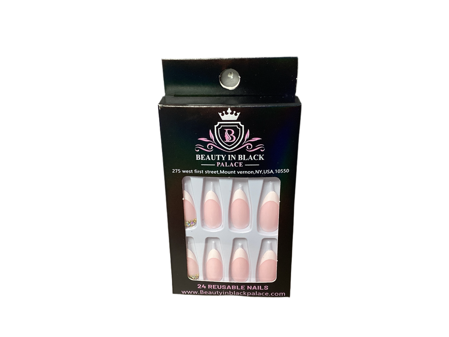 Beauty In Black Palace Press On Nails Reusable