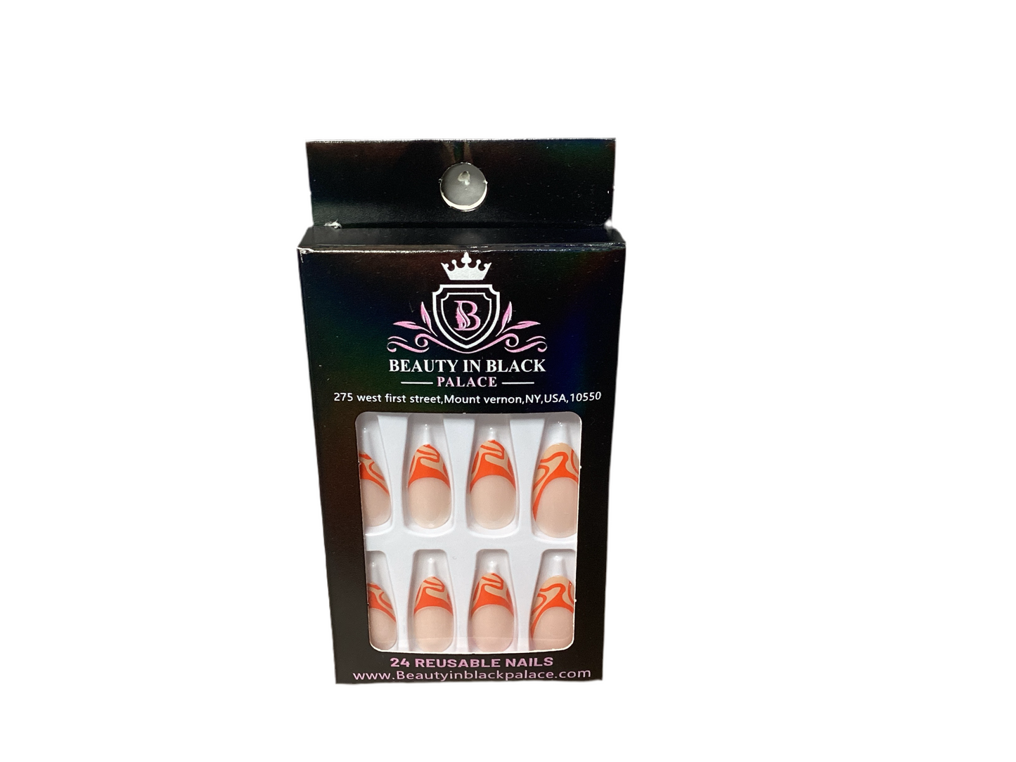 Beauty In Black Palace Press On Nails Reusable