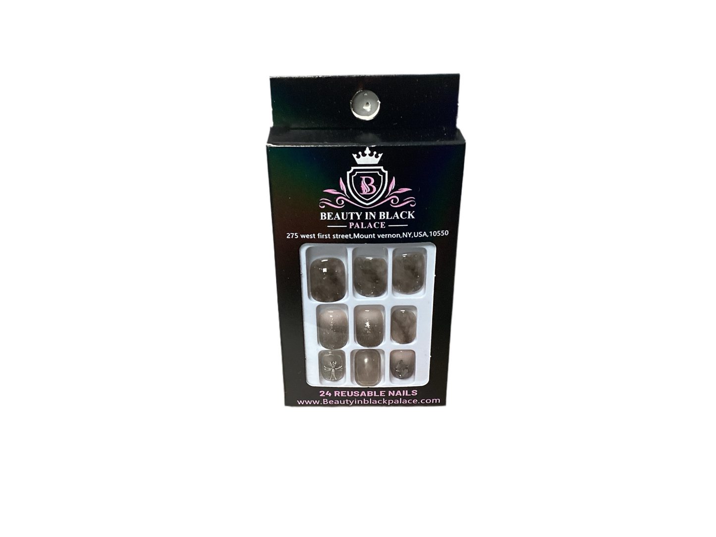 Beauty In Black Palace Press On Nails Reusable