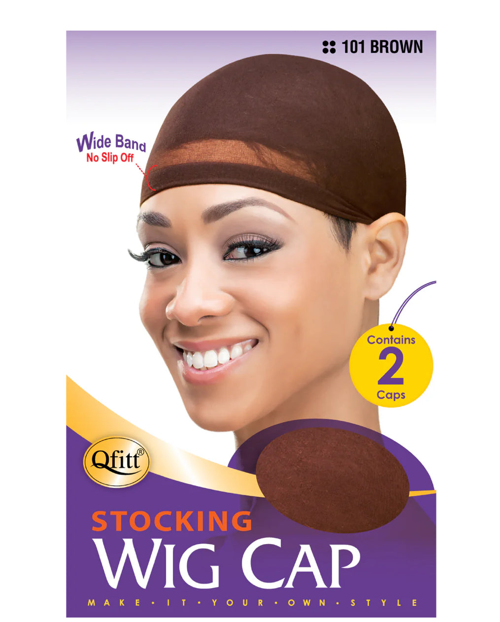 Qfitt Stocking Wig Cap Contains 2 Caps