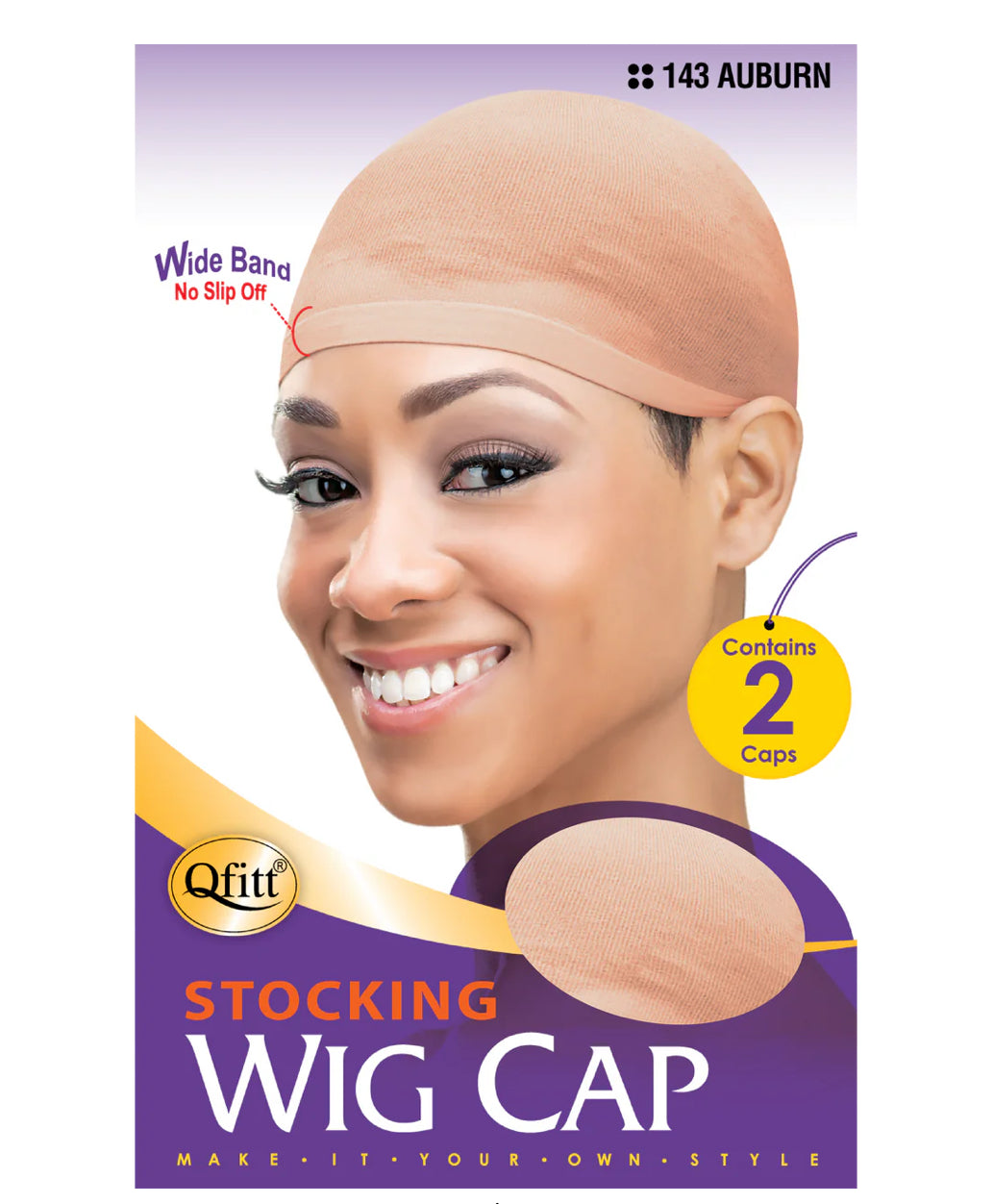 Qfitt Stocking Wig Cap Contains 2 Caps