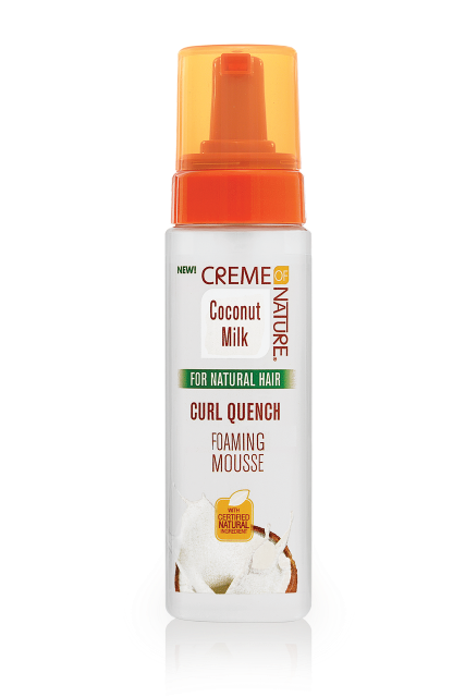 Creme Of Nature Coconut Milk For Natural Hair Curl Quenching Foaming Mousse