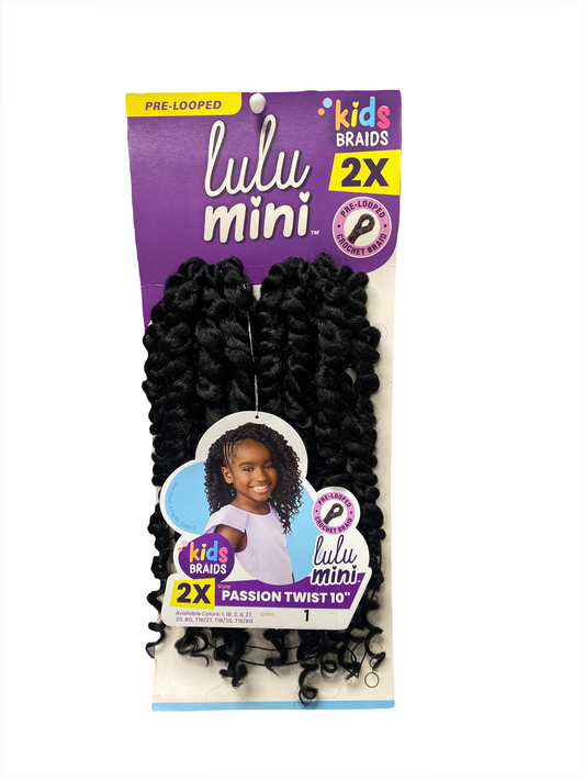 Sensationnel Pre-Looped/Fully Folded Lulu Mini Kids Braids 2x
