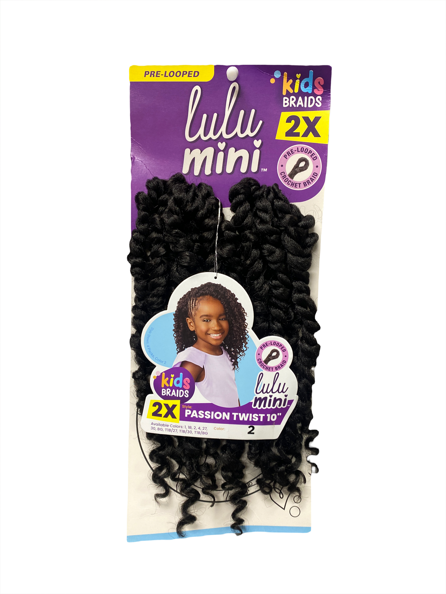 Sensationnel Pre-Looped/Fully Folded Lulu Mini Kids Braids 2x
