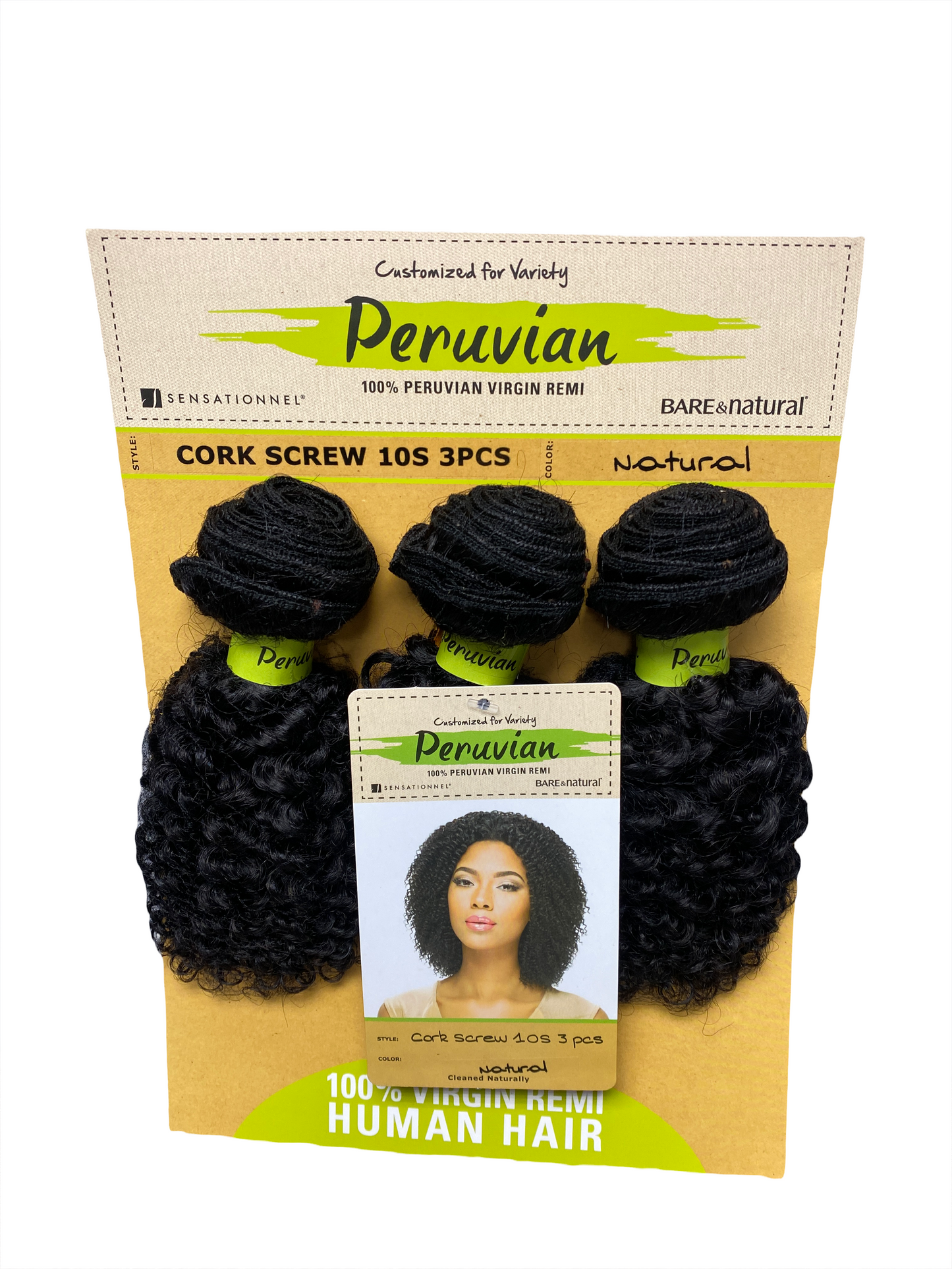 Sensationnel Bare And Natural Peruvian 100% Virgin Remi Human Hair