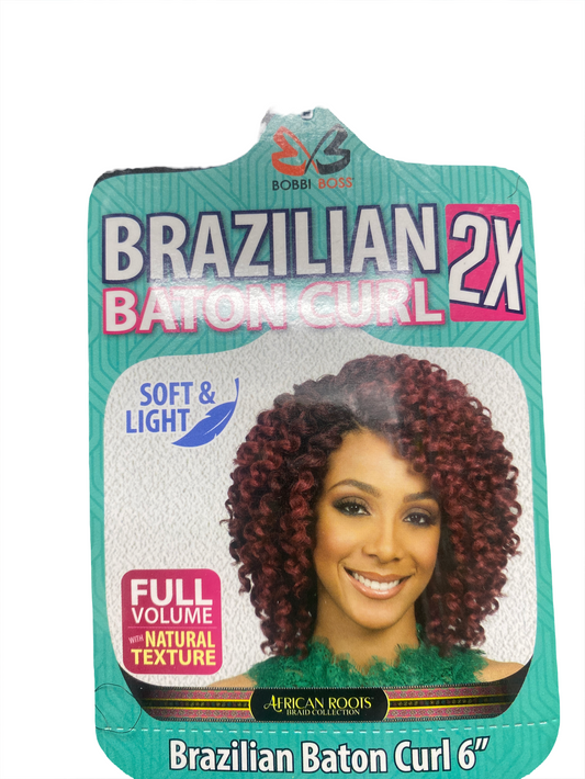 Bobbi Boss Brazilian Baton Curl 2x 6"
