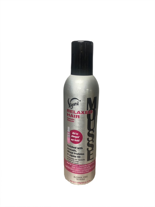 Vigorol Relaxed Hair Mousse Enriched With Avocado, Wheats Proteins And Jojoba Oil