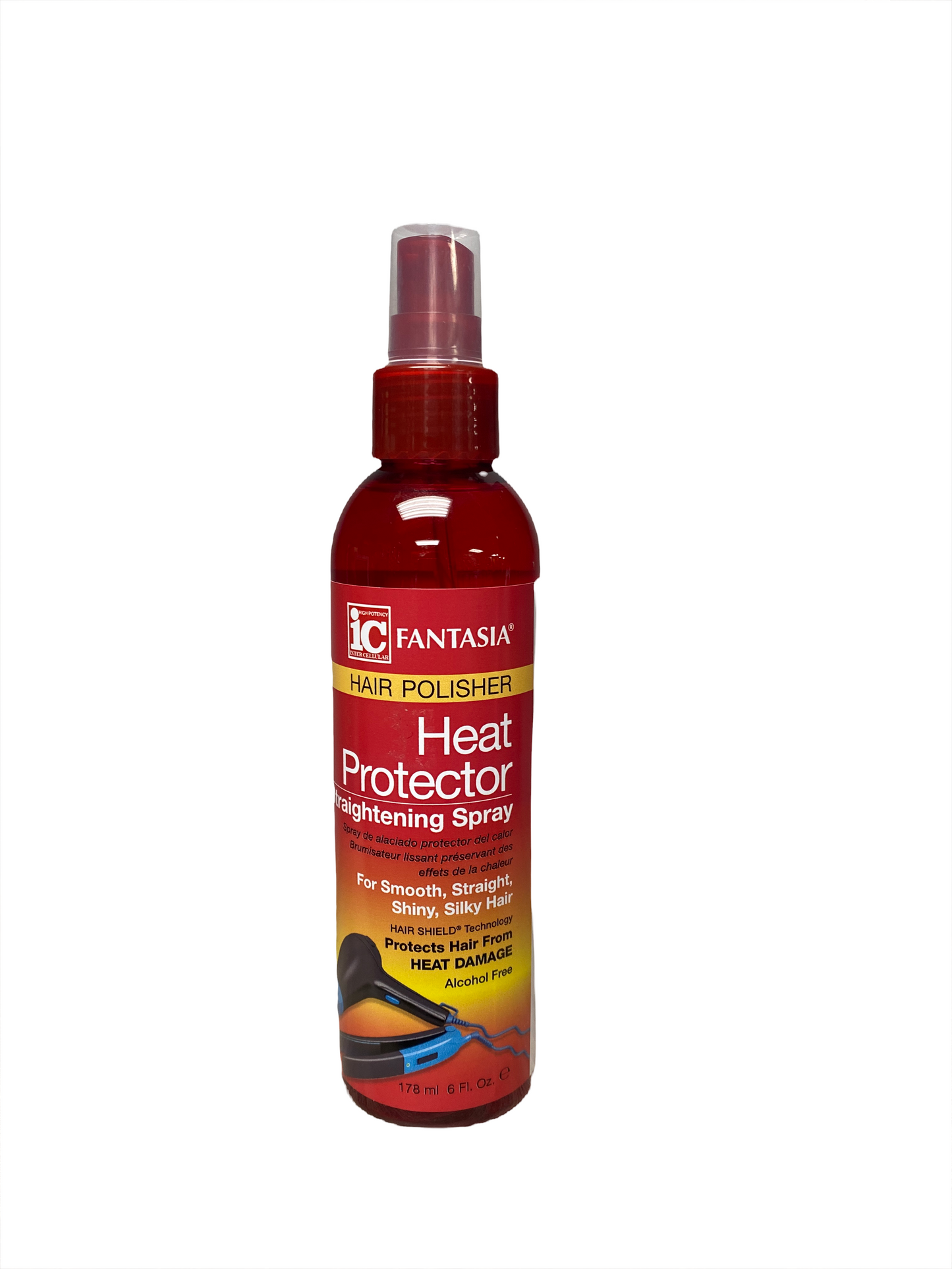 Fantasia Hair Polisher Heat Protector Straightening Spray