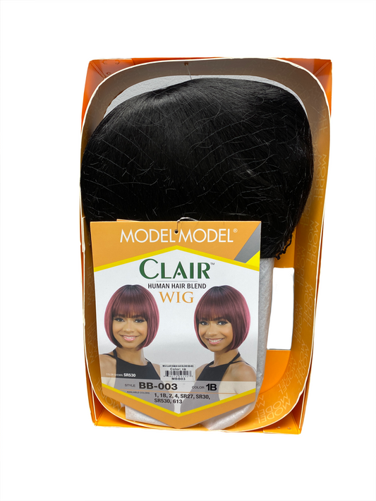 Model Model Clair Human Hair Blend Wig