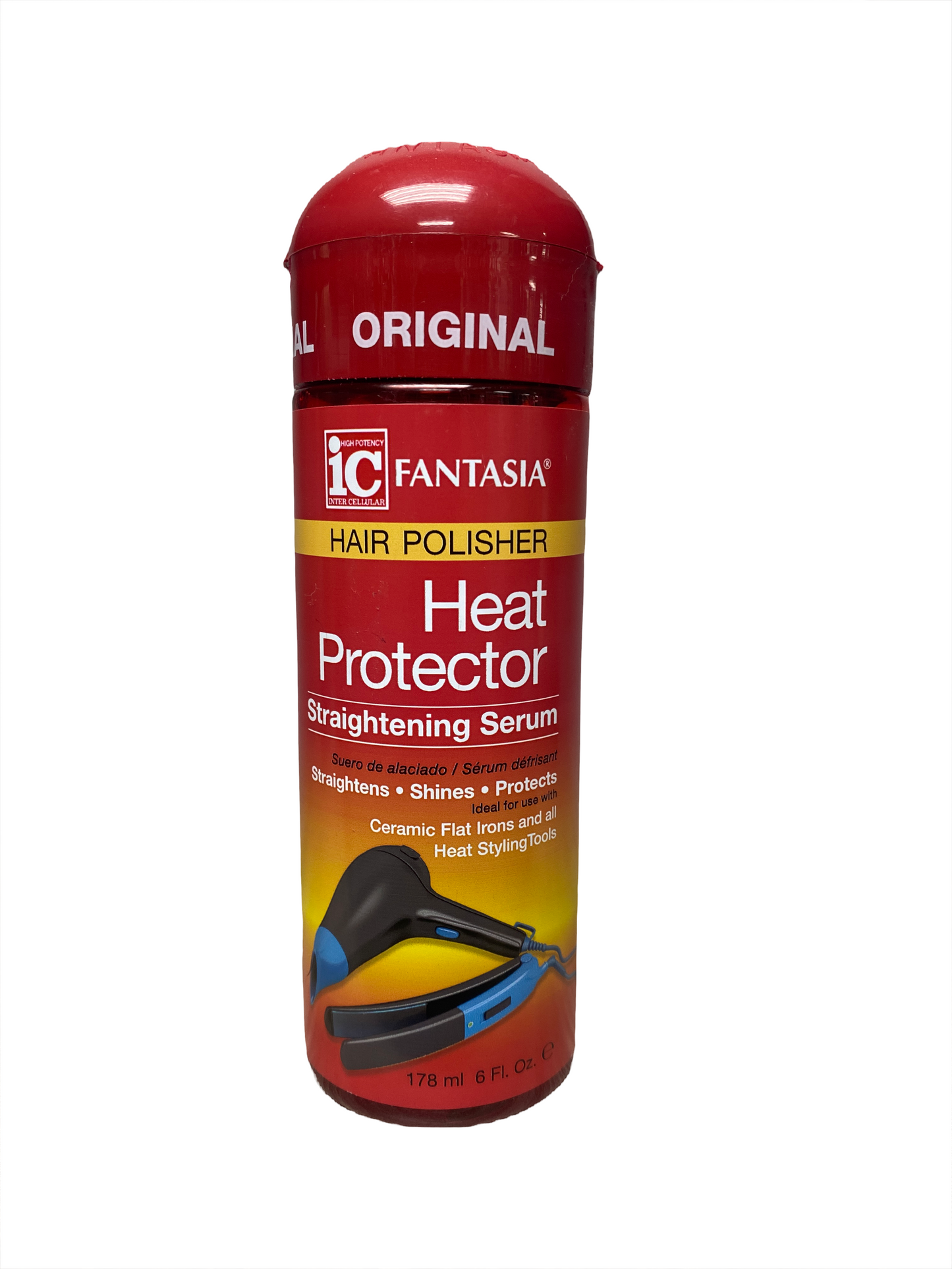 Fantasia Hair Polisher Heat Protector Straightening Serum