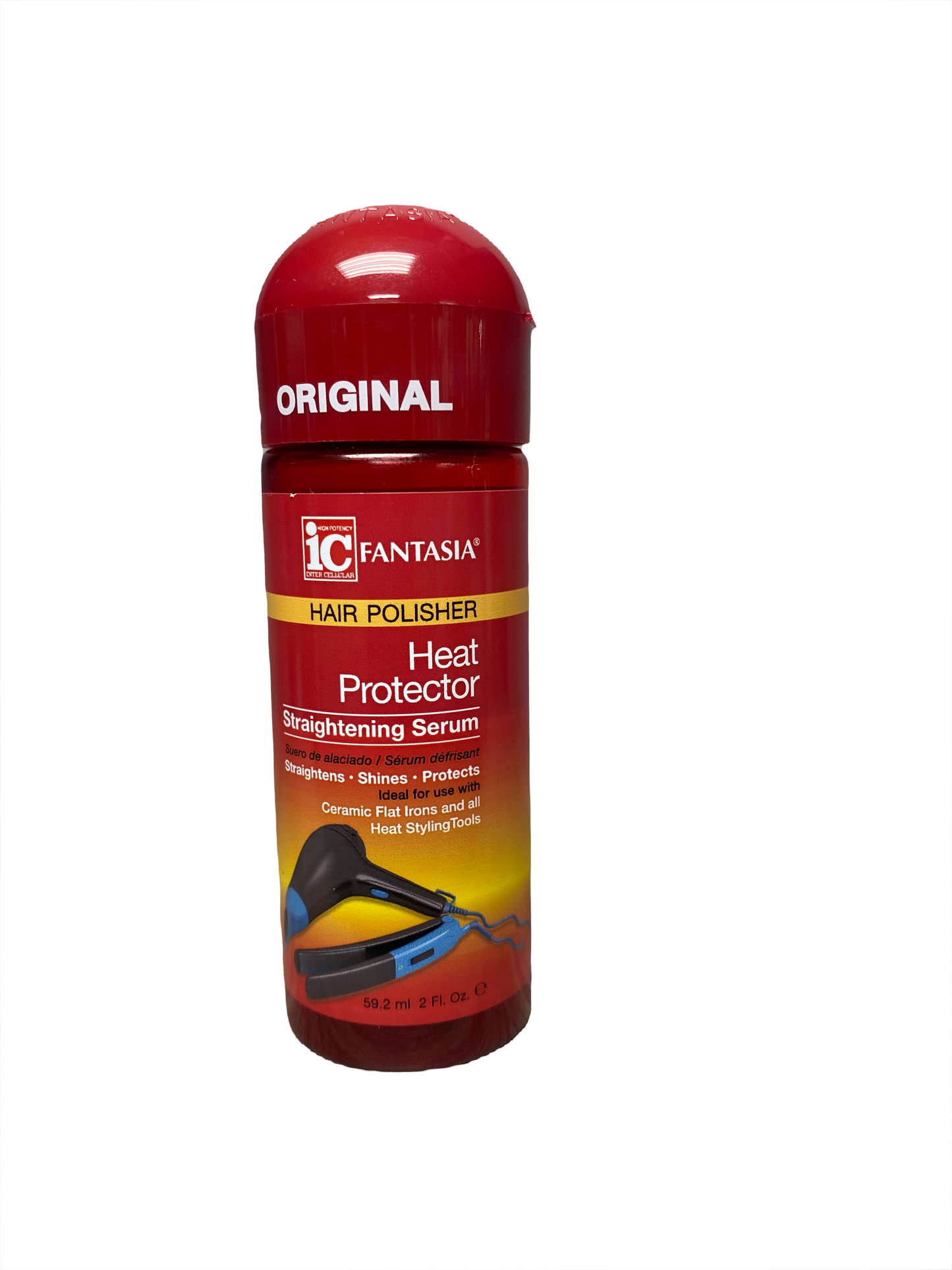 Fantasia Hair Polisher Heat Protector Straightening Serum