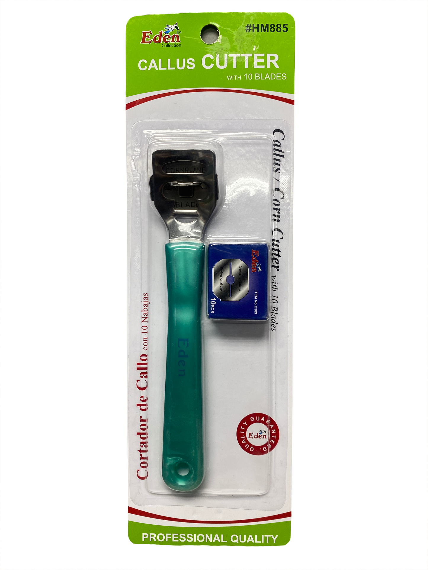 Eden Collection Callus Cutter With 10 Blades