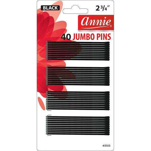 Annie 3” Black Jumbo Pins 40