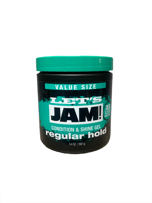 Let's Jam Condition And Shine Gel Regular Hold 14 oz.